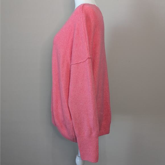 Vince Camuto Pink Knit Relaxed Fit Pullover Sweater Size Medium - Picture 3 of 6